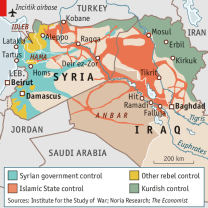 карта контроля территорий в сирии